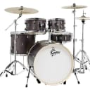 Gretsch Drums Gretsch Energy 5-Piece Kit w/Full Hardware Package & Zildjian Cymbals Brushed Grey, GE4E825ZG