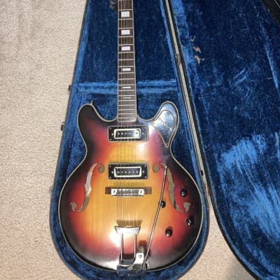 Vintage 1960'a Aria Diamond 1242 Hollowbody Electric Guitar