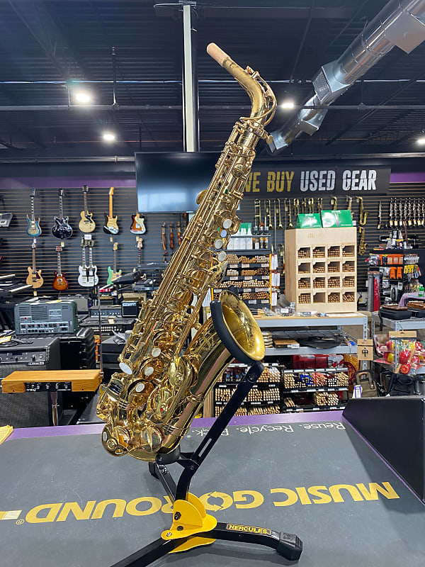 Prestini Student Eb Alto Saxophone Brass Reverb