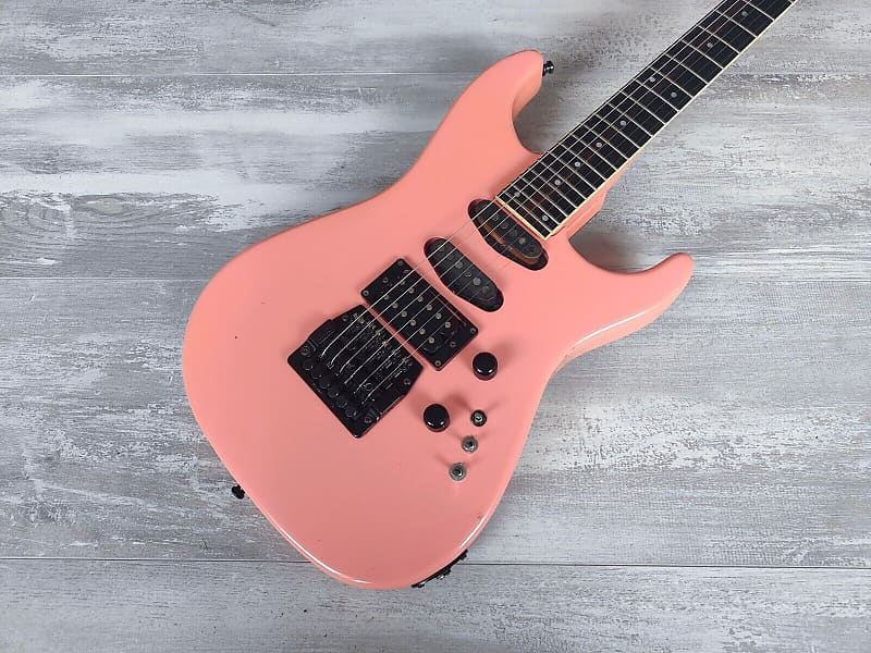 1985 Greco Japan JJ-1 Superstrat w/Kahler Tremolo + Jackson Pickups (Pink)