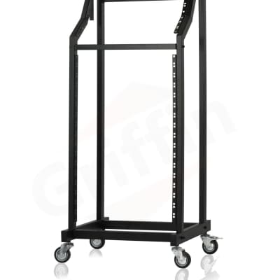 Rack Mount Cart Stand Rolling Studio Mixer Gear Pro Audio IT Server Holder  Case