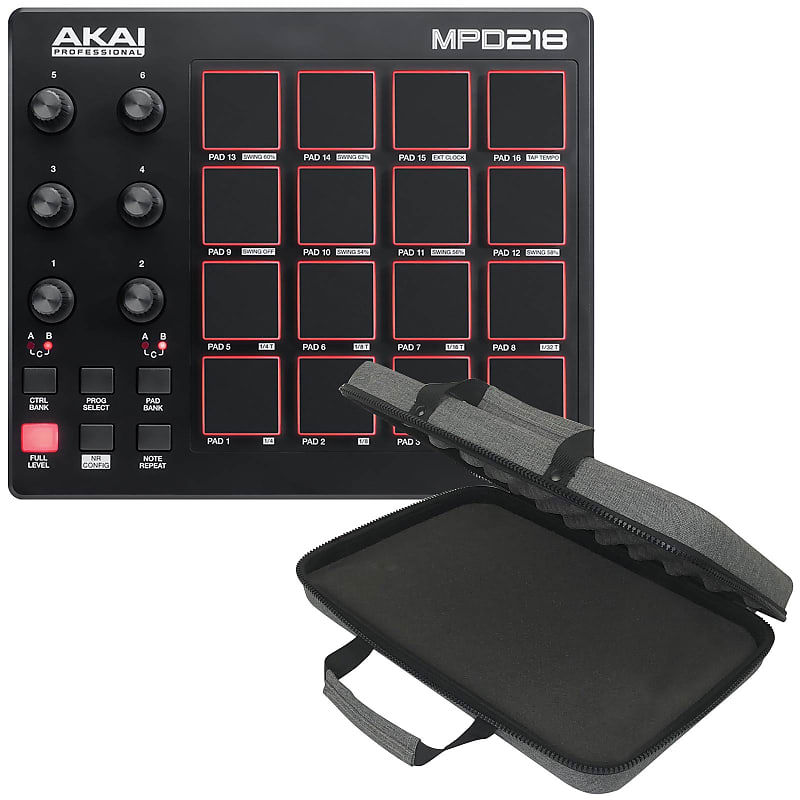 Akai Professional MPD218 MIDI USB Drum Beat Pad Controller with