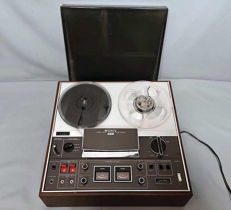 Sony TC-366 Three Head Stereo Tape Deck Recorder - 1970  			