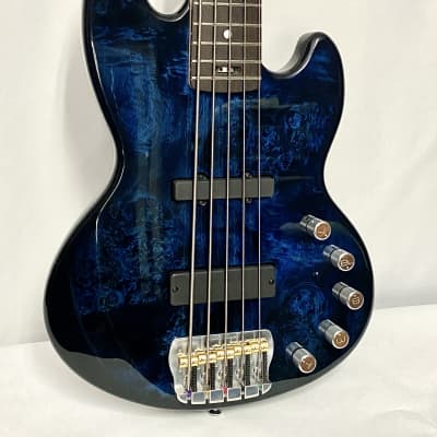 Form Factor Audio Wombat JS5 5-String  Bass Midnight Blue Gloss 35" Scale image 1