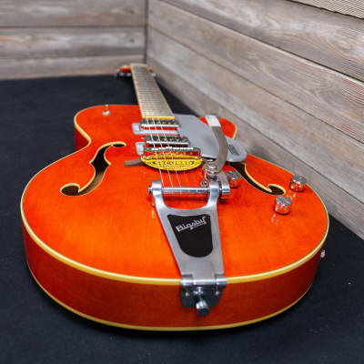 Gretsch G5420T Electromatic Hollow Body Single-Cut with Bigsby - Orange Satin (11512-WH) image 12