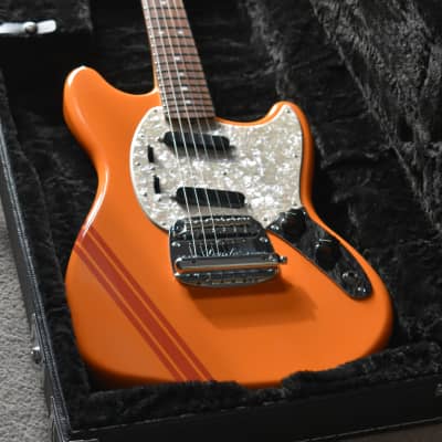 2021 Fender Japan FSR Traditional II ‘60s Competition Mustang Capri Orange w/Matching Headstock w/Fender Hardcase, MIJ, Offset, JDM image 2
