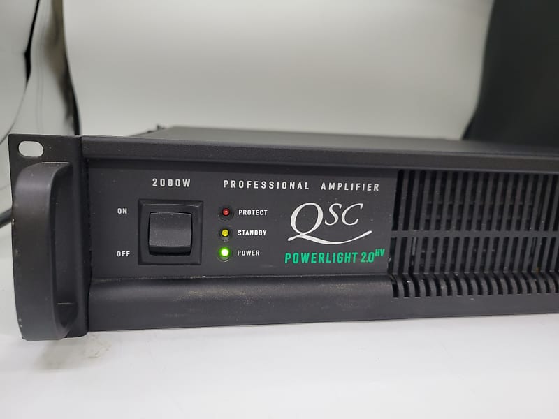 QSC Powerlight PL2.0HV Power Amplifier Amp 1000w per ch. @ 4 ohms