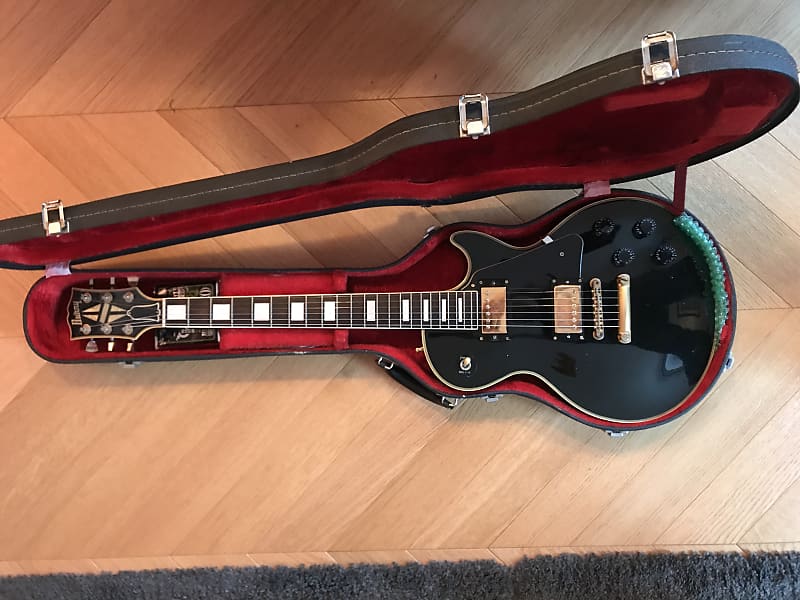 Very rare 1987-1988 Vintage Burny RLC-60 Black Beauty Single Cut