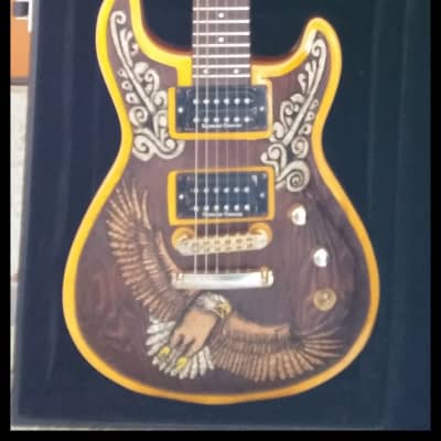 Custom Carved Fernandes Dragonfly guitar image 3