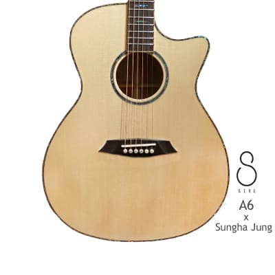 Sire A6 Sungha jung All Solid Spruce & Mahogany grand auditorium cutaway acoustic Guitar for sale