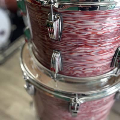 Ludwig Classic Maple Fab 13/16/22 3-Piece Drum Set 2022 Vintage Pink Oyster image 7