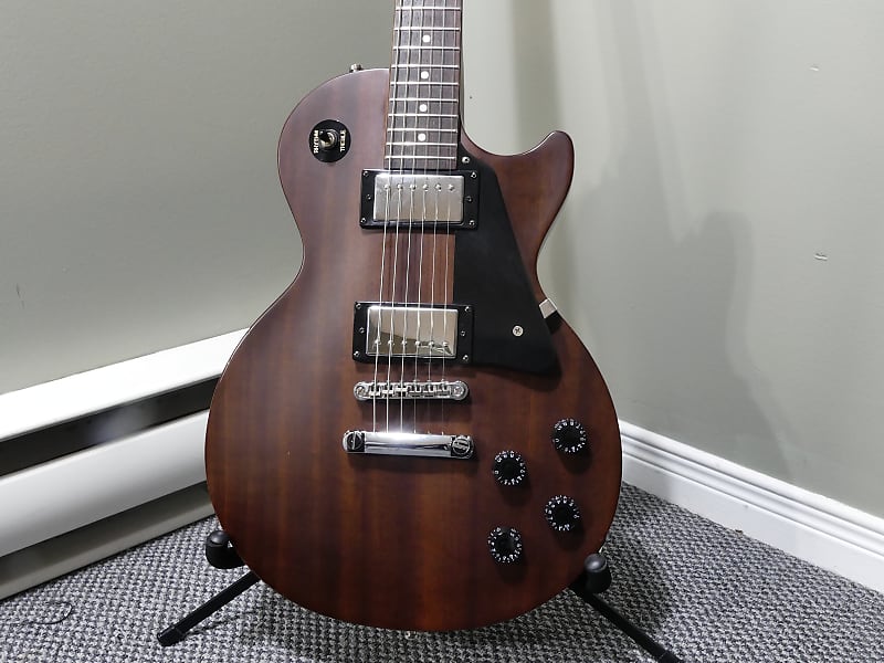 Epiphone Les Paul Studio 2008 Worn Brown with Grover tuners Reverb