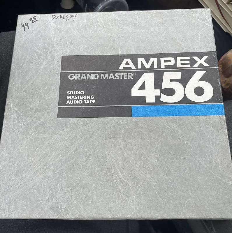 2 X AMPEX 456 2 x 2500' Grand Master Recording Tape on 10.5 Reel