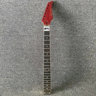 Red Headstock Guitar Maple Wood Neck and 24 Frets Rosewood