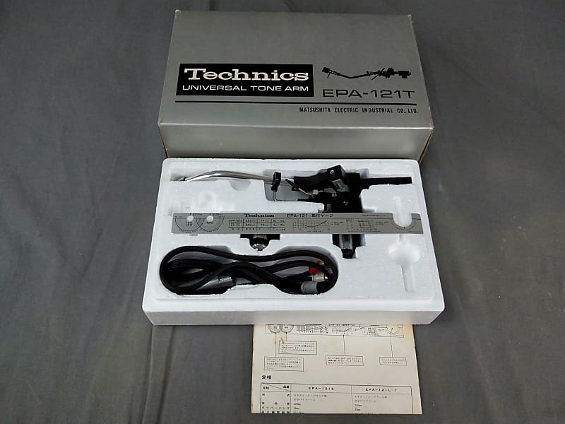 Technics EPA-121T Universal Tone arm W/ Original Box In Excellent Condition  			