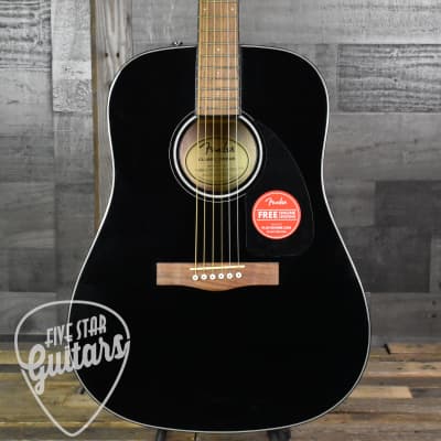 Fender CD-60 Dreadnought Acoustic - Black Gloss with Hard Shell Case image 10