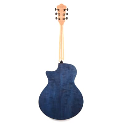 Ibanez AE390NTA Acoustic-Electric Guitar Natural High Gloss Top, Aqua Blue High Gloss Back and Sides image 5