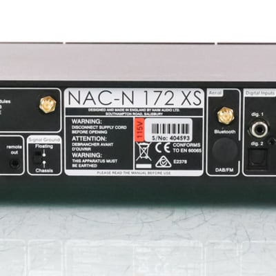 Naim NAC-N 172 XS BT Stereo Preamplifier / Streamer; NACN; Bluetooth image 5