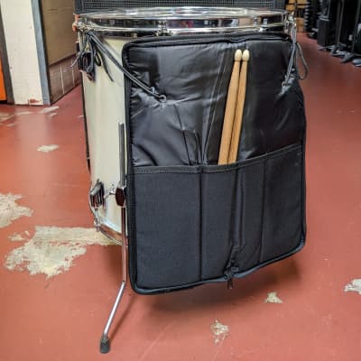 1970s Rogers Pearlescent Silver Mist Wrap 16 x 16" Floor Tom - Looks Good - Sounds Great! image 4