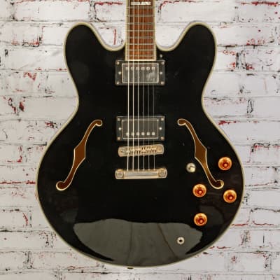 Epiphone Sheraton II Pro Semi-Hollow Electric Guitar, Black x8435 (USED) image 1