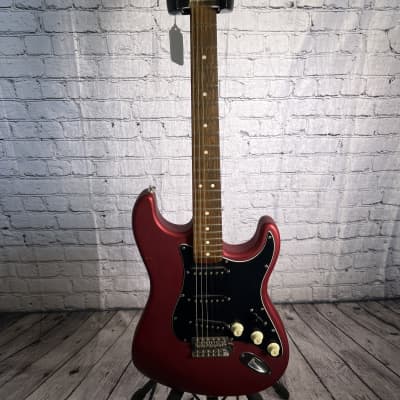 Fender Standard Stratocaster Satin with Maple Fretboard 2003 - 2006 - Candy Apple Red image 1