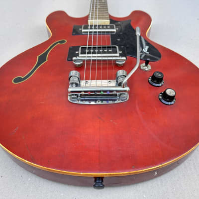 Framus Atlantik 6 Vintage '70s Electric Guitar - Red image 6