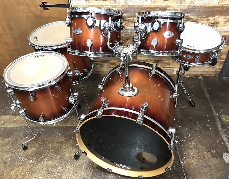 PDP M5 Satin Tobacco Burst 6 pc Set -All Maple shells- | Reverb