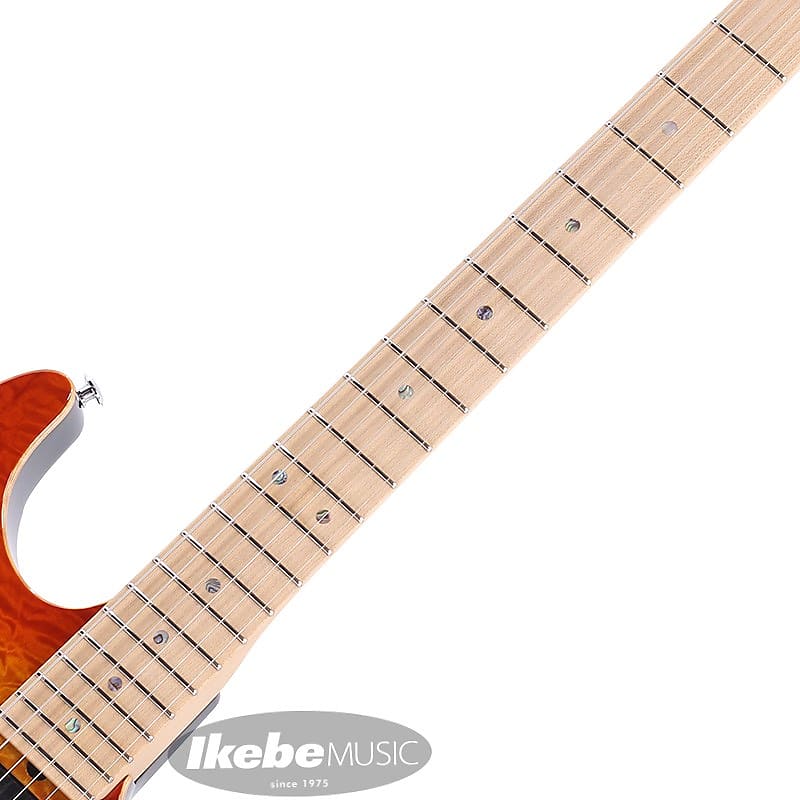 ギター Suhr Standard Quilt Maple Honey Burst Suhr Standard Plus Guitar, Trans Honey Amber Burst, Roasted