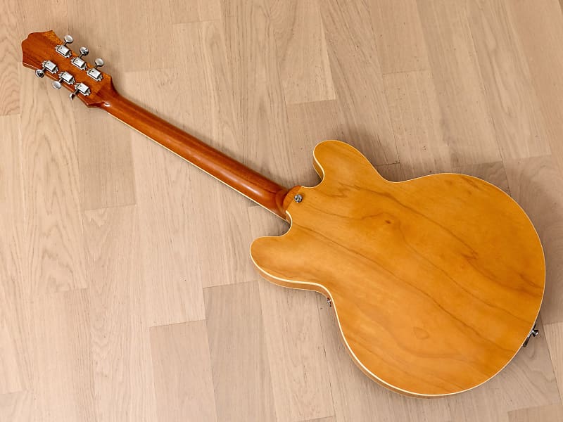 1999 Epiphone Casino Hollowbody Guitar Natural w/ 1 11/16