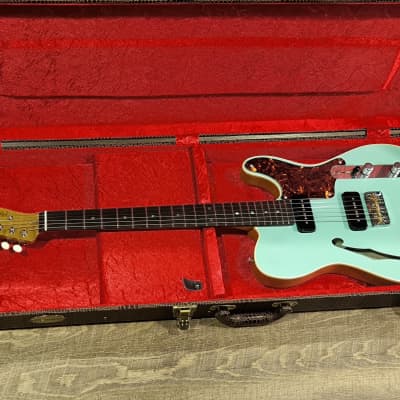 MyDream Partcaster Custom Built - Green Natural Thinline Lollar image 2