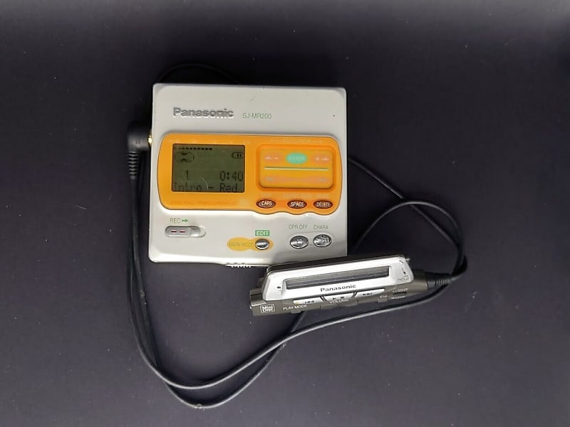 Rare working panasonic minidisc recorder sj-mr200 - White with remote |  Reverb