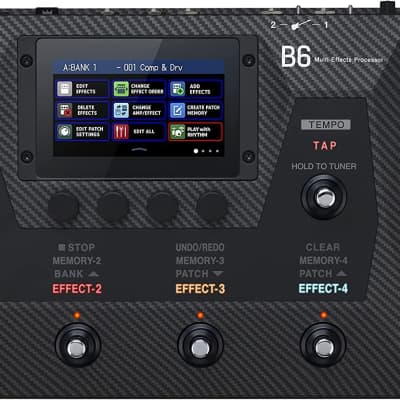 Zoom B6 Bass Multi-Effects Processor with 4 DI Boxes, A/B Switcher