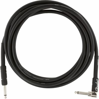 Fender Professional 10' ft. Guitar and Instrument Cable, Straight-Angle, Black image 2