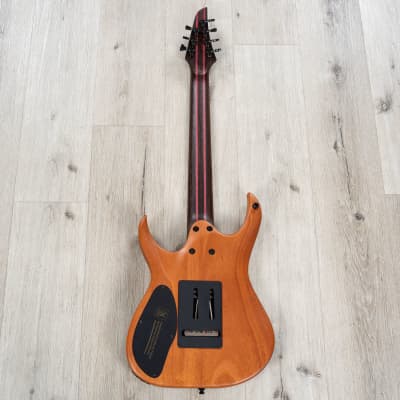 Mayones Duvell Elite V24 7 7-String Guitar, Ebony Fretboard, Trans Black Satin image 6