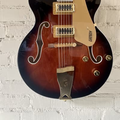 Gretsch G5422G-12 Electromatic Classic Hollow Body Double-Cut 12-String  with Gold Hardware, Single Barrel Burst - Twin House Music