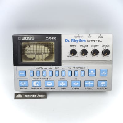Boss DR-110 Dr. Rhythm 1984 Made in Japan Graphic Drum Machine 493700