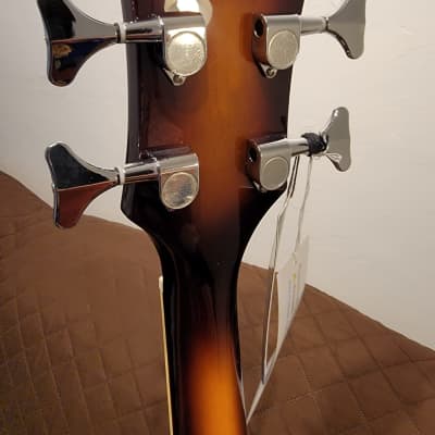 Jay Turser JTB-2B-VS Series Semi-Hollow Violin Shaped Body Maple Neck 4-String Electric Bass Guitar image 23