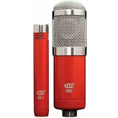 MXL 550/551R Red Vocal & Instrument Studio Microphone Pair image 1