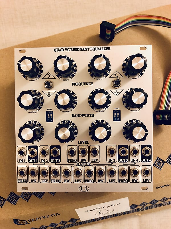 鍵盤楽器 L-1 Quad VC Resonant Equalizer L-1 Quad VC Resonant Equalizer - Eurorack Module on ModularGrid