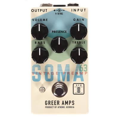 Greer Amps SOMA 63 Vintage Preamp for sale