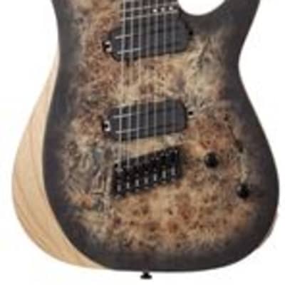 Schecter Reaper-7 Multiscale 7MS Electric Guitar Charcoal Burst image 1