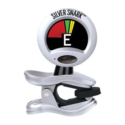 Snark SIL-1 Silver Clip-On Chromatic Guitar and Bass Tuner, Longer Battery Life image 1
