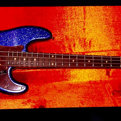 2017 Fender 64 Precision Bass Custom Shop Aged Purple Sparkle L Series image 1