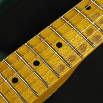 Fender Custom Shop 60th Anniversary 1954 Heavy Relic Stratocaster - Maple Fingerboard - Sherwood Green image 12