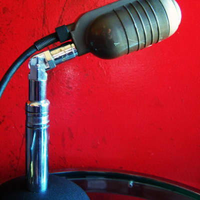 Vintage RARE 1940's RCA MI-6206-G RCA Aero pressure dynamic microphone w baffle, RCA stand & mic manual image 10