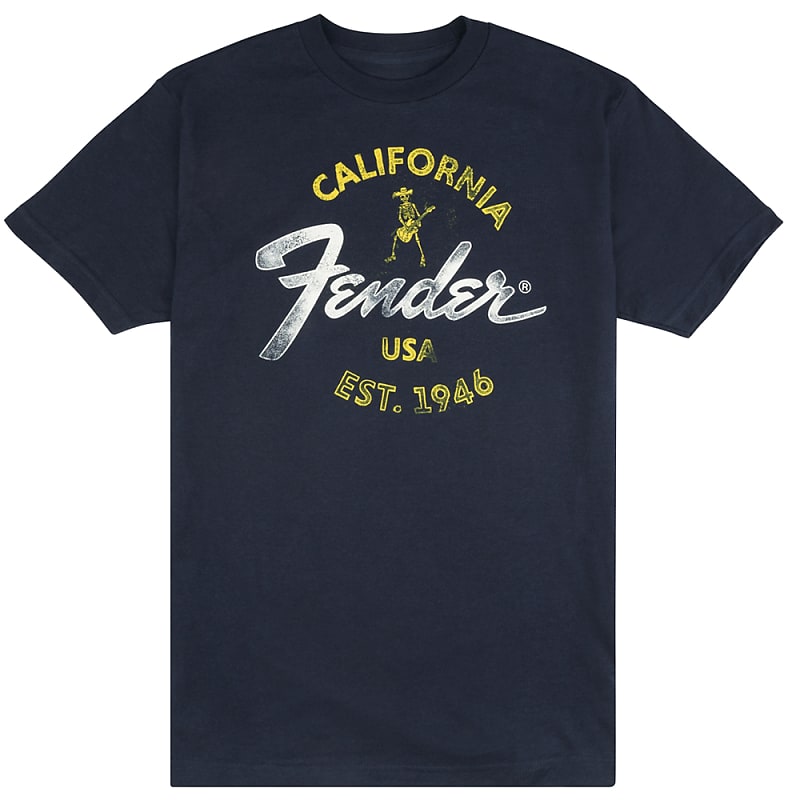 Fender Guitars & Amps Baja Blue T-Shirt, L Large image 1