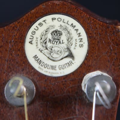 Vintage August Pollman Mandoline Guitar 1890s image 18