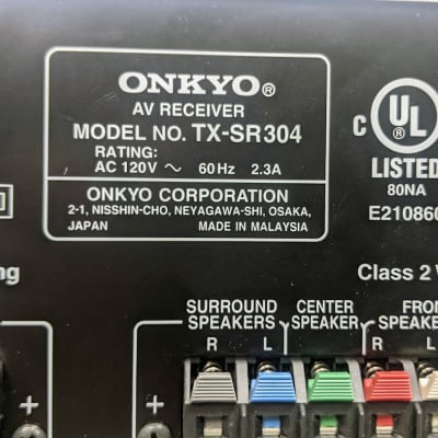 Onkyo TX-SR304 AV Receiver Amplifier Tuner Stereo Dolby Ditigal DTS Surround - Silver image 12