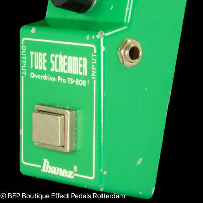 Ibanez TS-808 Tube Screamer with Texas Instruments RC4558P op amp 1981 with "R" Logo and Lock on Nut s/n 108665 Japan image 6