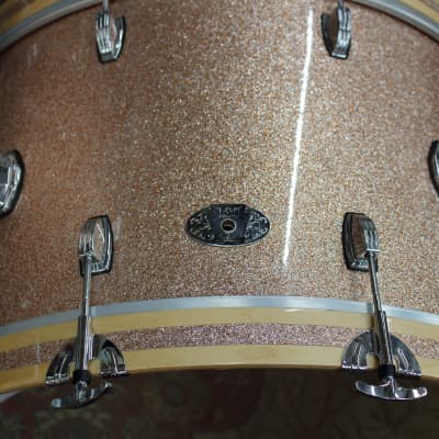2009 Ludwig 100th Anniversary 3-Piece Classic Maple Champagne Sparkle Drum Kit image 9